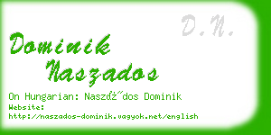 dominik naszados business card